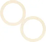 Veemoon 2pcs Craft Wreath Frame Wooden Rings Wreath Form Rack for Diy Decorations Christmas Frame
