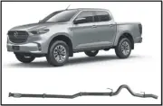 REDBACK 4X4 3" SS PIPE ONLY DPF BACK EXHAUST FITS MAZDA BT-50 RG 3.0L 7/20-ON