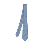 floral-print tie One size Blue