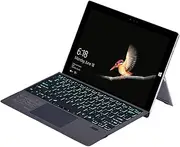 Bluetooth Keyboard for Microsoft Surface Pro 7/7 Plus/6/5 (Pro 2017)/4/ Pro 3 2014 12.3 inch Tablet, Wireless Touch Trackpad Slim Thin Keyboard with 7 Colors Backlit
