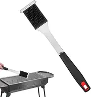 BBQ Grill Brush - Grill Long Handle Basting Brush Stainless Steel Cleaning Scraper,Wire Bristle Cleaner Tool No Scratch Barbecue Accessories for Garden