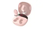 Bluetooth Headphones Wireless Baseus Encok True Full Digital Display Plus Pink