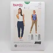 Burda 6770 Misses' Elastic Waist Pants Tapered Sewing Pattern Size 10-20 Uncut