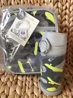 Pottery Barn Kids Mackenzie Gray Skate Camo LUNCH BOX Water Bottle Glow In Dark