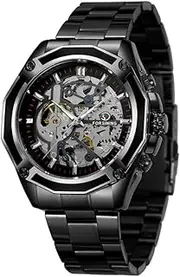 [DAXIAOYU] Fashion Classics Skeleton Mechanical Waterproof Wristwatch Men Automatic Self Winding Watches with Gift Box