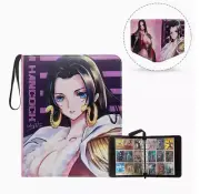 One Piece TCG Binder Premium leather BOA HANCOCK WIFU CUTE 4 grid hold 400 card