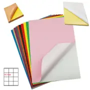 A4 Self Adhesive Color Paper Label Laser Inkjet Print Cut Tags Lot