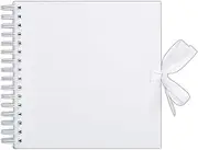 Papermania Scrapbook, White, 12 x 12", 40 Sheets, Create Your Own Photo Album, Ideal Wedding Book, For Home Memories, Add Photo Paper, Scrapbook Stickers & Scrapbooking Supplies & Accessories