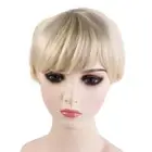 Layered Men Brown Wig Side Part Synthetic Wig Daily Short Straight Wig Male