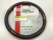 Hopkins 97010-9 HyperFLEX Deluxe Burlwood BLACK Steering Wheel Cover 14.5"-15.5"
