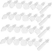 PartyKindom Diy Mini Glass Bottles Stopper 48pcs Tiny Jars Vials Wishing Bottles for Wedding Party