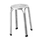 Stackable Stool Stainless Steel Round Stacking Stool for Dining Room Outdoor