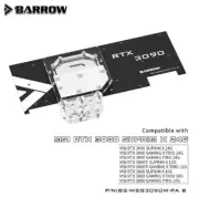 Barrow Backplate with RAM Water Block for MSI RTX 3080 3080Ti 3090 TRIO Suprim