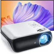 HAPPRUN Projector, Native 1080P Bluetooth with 100'' Screen, 9500L Portable