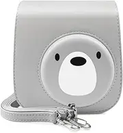 Rieibi Camera Case Compatible with Fuji Instax Mini 11 - Polaroid Instax 11 Carry Case for Fujifilm Instax Mini 11 Instant Camera - Fuji Mini 11 Bag Cover with Strap - Bear
