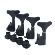 Wilkinson WJB-650 4 Left Diecast Sealed 4 Strings Bass Tuners Tuning Pegs Black