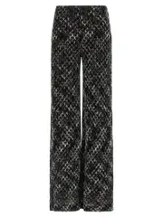 [Missoni] Missoni-Flamed Lace Pantaloni Bianco/Nero-Donna 40IT