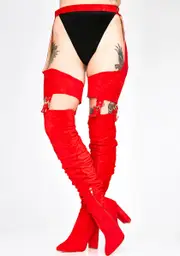 [AZALEA WANG] Cherry Southloop Chap Boots