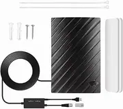 Justivana HDTV Antenna 25DBI High Gain Indoor 4k High Definition Digital TV Antenna Signal Amplifier Without Network Connection