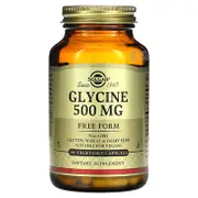 Solgar, Glycine, 500 mg, 100 Vegetable Capsules