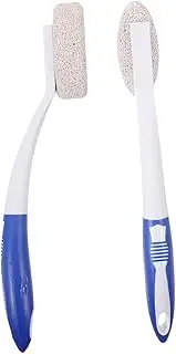 2pcs Foot Exfoliator Tool Dead Skin Removal for Feet Portable Foot File Callus Remover Ergonomic Pumice Stone Foot Grinder Long Handle