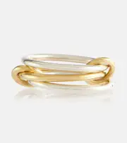 [Spinelli Kilcollin] Spinelli Kilcollin Solarium 18kt yellow gold and sterling silver linked rings M silver