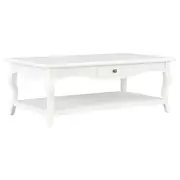 Coffee Table White 110x60x40 cm MDF