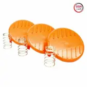 Replacement Spool Cap and Spring for AFS Trimmer Black&Decker RC-100-P - 3 Pack