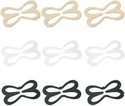 [PMTFUMY] 9 Pcs Racerback Bra Clips,bra strap clips,Non-Slip Strap Converters for Sports Bras, Bikini, Activewear & Shirts, Black, Color, Skin Color, One Size