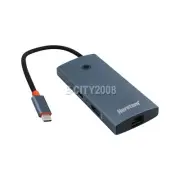 6-in-1 TypeC Hub with 4KHDMI, USB PD100W Charging Rj45 Ethernet Connector
