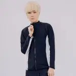 【LESGO 拉子購】T&G束胸 RASH GUARD系列-黑白拉鍊水母衣(單上衣 S-2XL)
