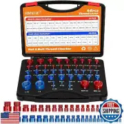 46 Nut and Bolt Thread Checker Standard and Metric,Bolt Size and Thread Gauge