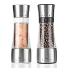 2-Pack Salt And Pepper Grinder Set, Manual Salt And Pepper Grinder Set, Adjus...