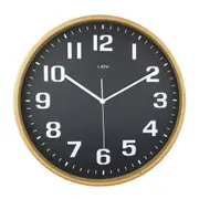 Leni Wooden Contemporary Home Decorative Wall Timepiece Clock 32cm Black