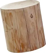 ANDRESLAD Wooden Tree Stump Stool Natural Wood Small Stool for Outdoor Use Bedside Table Decorative Accent Present for Friends and Family