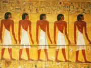 Tumbled Marble Mural Backsplash Egyptian Art Tile #95