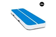 4m x 2m Air Track Gymnastics Mat Tumbling Exercise - Blue White