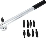 1Set Car Repair Percussion Hammer with Interchangeable Heads Sheet Metal Repair Tools Hand Tool for Auto Body Dent Fixing and Straightening