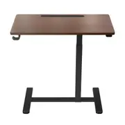 Altus Mobile Standing Desk with Wheels Pneumatic Over Bed Table