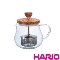 在飛比找momo購物網優惠-【HARIO】橄欖木濾壓茶壺450ml(TEO-45-OV)