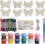 Wooden Wind Chimes Kids Craft,Wind Chimes Making Supplies | Creative Hedgehog Pendant Craft Set Boys and Girls