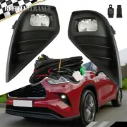 Pair of Fog Light Lamps w/Cover Bezel Switch kit For 2020-2022 Toyota Highlander (for: Toyota)