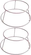 Ciieeo 2pcs Baking Cooling Rack Multi-Purpose Dishwasher Safe Round Edges Oven Safe Rack