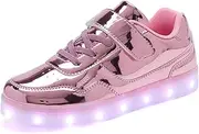[Sufuinu] Kids Light Up Shoes with USB Charging Flashing LED Sneakers Luminous Dancing Shoe for Boys and Girls Child Unisex