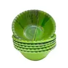 6" Inch Banana Leaf Round Ice Cream Starters Serving Melamine Plate Pack of 6