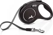 Flexi Classic Tape Retractable Dog Lead Black Small 5 Metres