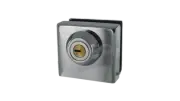 CRL 03P38 Chrome Deluxe Slip-On Showcase Lock for 3/8" Glass