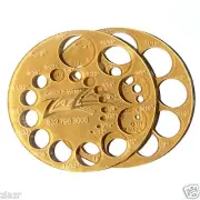 (2) 3" x 1/32" Acrylic Circle Hole Drill Guide Template Plastic Stencil Quilting