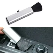 Universal Car Conditioning Air Outlet Retractable Cleaner Soft Brush Tool Silver (for: Honda Civic)