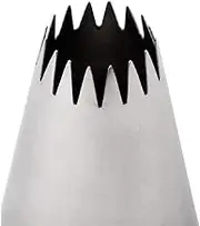 Ateco 867 - French Star Pastry Tip .140cm Opening Diameter- Stainless Steel
